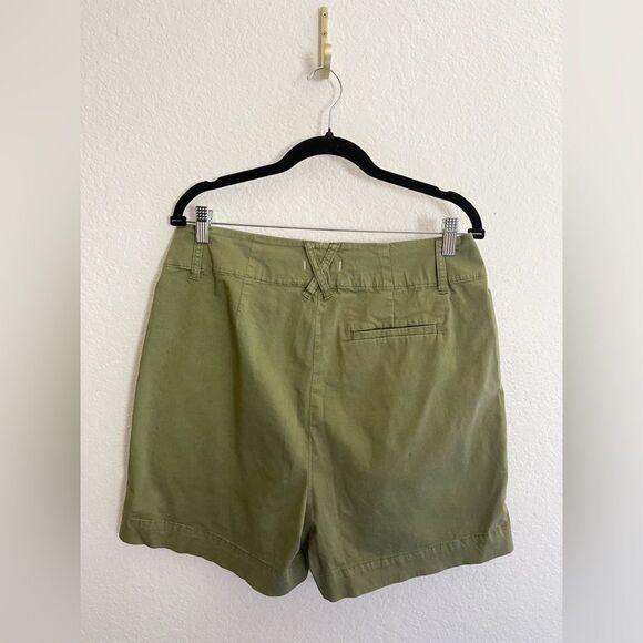 Alex Mill women’s pleated utility field shorts in Olive Green, Size 12 - Picture 5 of 7